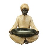 DECO SITTING SARACEN WITH BOWL - DECOR OBJECTS